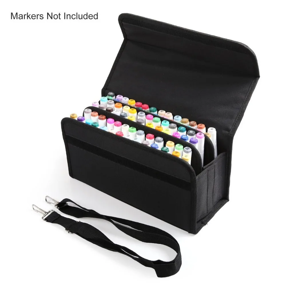 Premium Quality Oxford 80 Slots font b School b font Marker Case Markers font b Bag