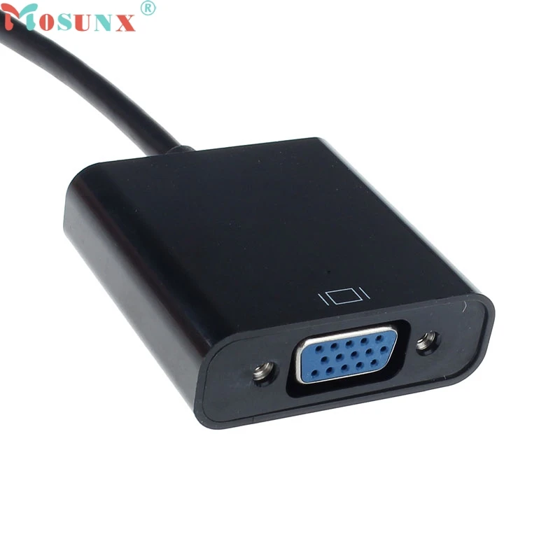 Mosunx заводская цена HDMI папа в VGA конвертер адаптер с аудио USB кабель 1080P для ПК 6311B13