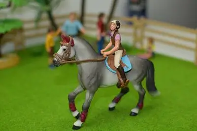 

pvc figure model woman rider+ horse toy