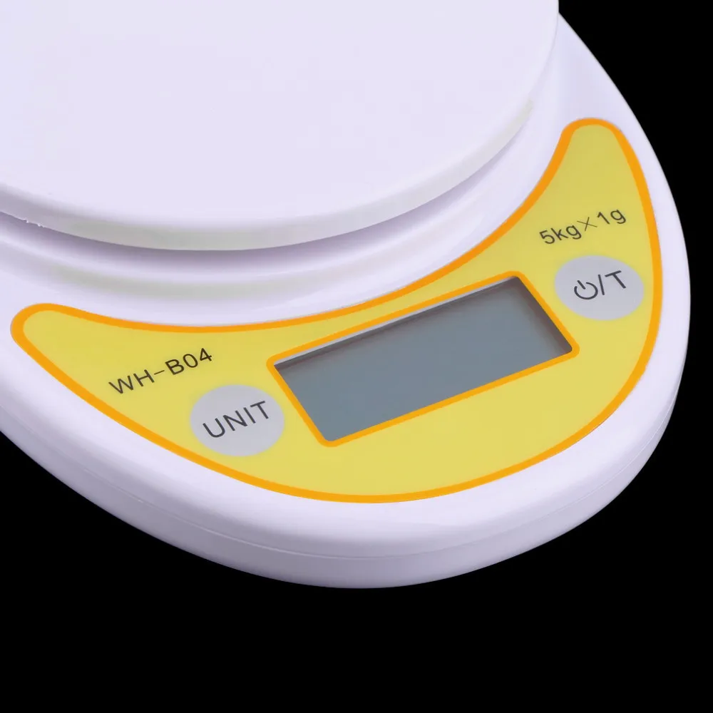 Высококачественные WH-B04 5 кг/1 г ЖК цифровые электронные кухонные весы для пищевой балансировочное Взвешивание Прямая
