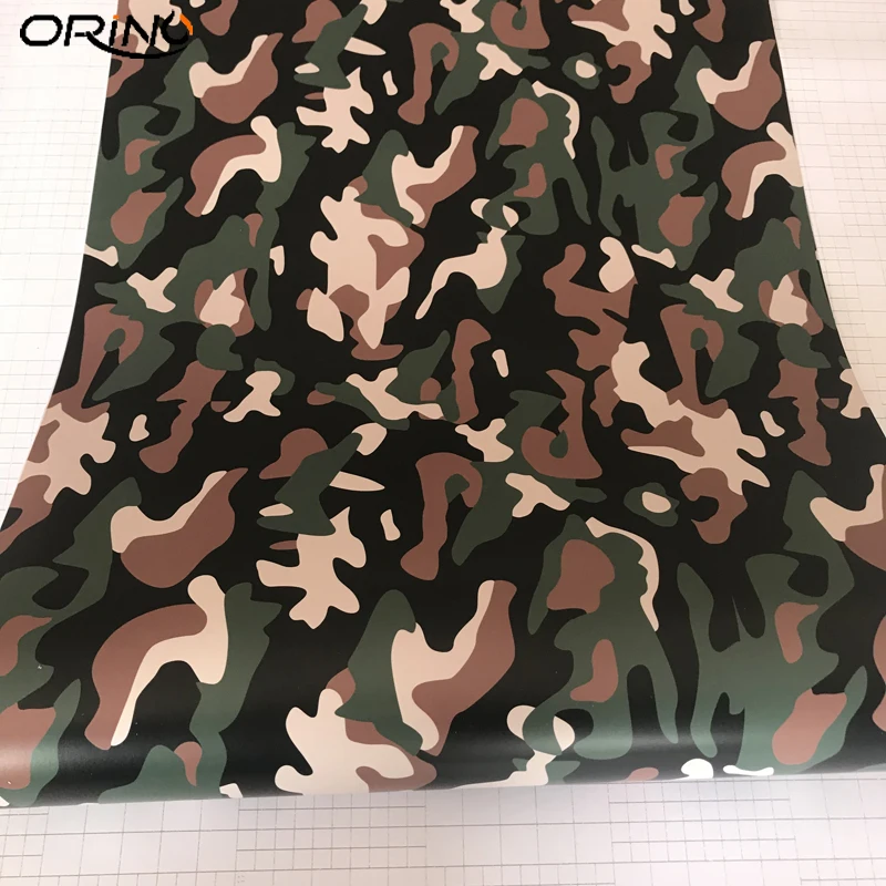 Army Green Black Vinyl Wrap Sticker-1