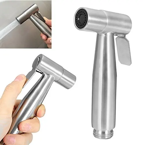

Handheld Toilet bidet sprayer set Kit Stainless Steel Hand Bidet faucet for Bathroom hand sprayer shower head self cleaning