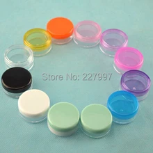 1000 pcs/lot clear 3g plastic cream jar for loose powder cream cosmetic container