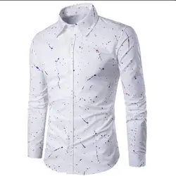 2018 Новая мода Для мужчин s рубашка хлопок высокое качество рубашки Для мужчин Повседневное Slim Fit с коротким рукавом рубашка социальной Для