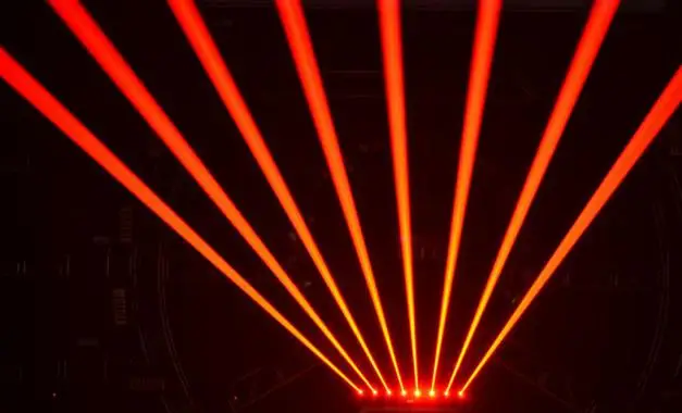 5600MW движущиеся головки красного лазерного массива R638NM-700mW грубые прожекторы x8 шт, для сцены, вечерние, дискотеки, KTV, бара, клуба, театра, студии, iluminacion светильник - Цвет: Красный