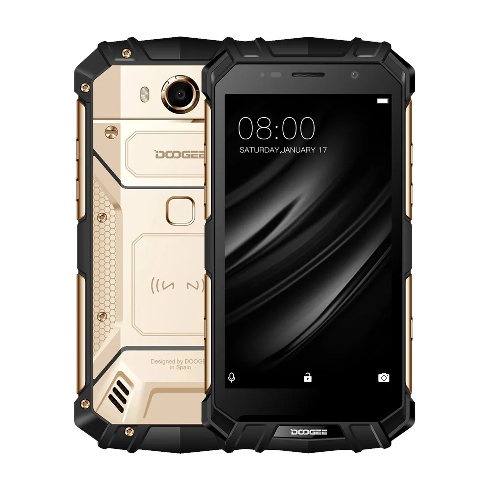 Doogee S60 Lite смартфон IP68 Водонепроницаемый 5580 мАч 12 В/2 а Беспроводная зарядка 5," FHD 4 Гб+ 32 ГБ ГЛОНАСС NFC Touch ID 4G Lte