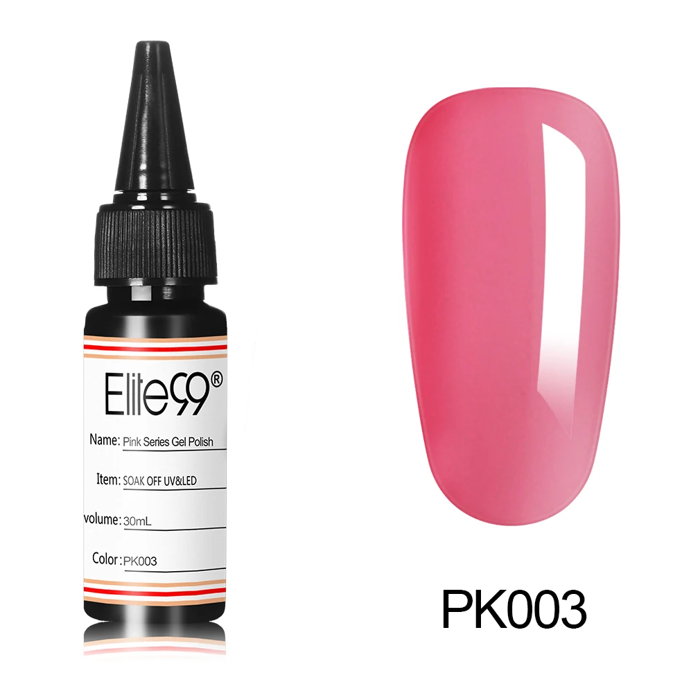 Elite99 30 мл фиолетовый и розовый и кофейный коричневый Гель-лак для ногтей Дизайн ногтей УФ Гель-лак для ногтей Гель-лак - Цвет: PK003