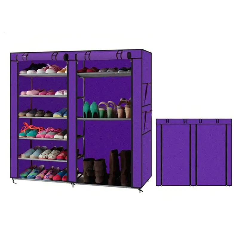 غير المنسوجة حذاء قماشي رف منظم متعددة طبقات رف الحذاء خزانة حفظ الفضاء الغبار حامل غير المنسوجة حذاء قماشي رف منظم متعددة طبقات رف الحذاء خزانة حفظ الفضاء الغبار حامل