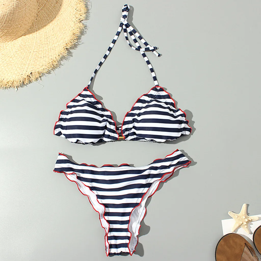 Swimsuit Women's Summer 2019 2 Pieces Women's swimsuits Sexy Fashion Swimsuit Bikini Striped Swimsuit Bikini Cintura Aalta Swimsuit Women's Summer 2019 2 Pieces Women's swimsuits Sexy Fashion Swimsuit Bikini Striped Swimsuit Bikini Cintura Aalta