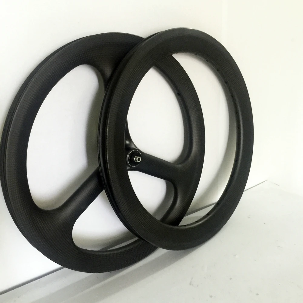 

kenkobike 16 inch 349 trispoke 74mm front and rear carbon rim 21 hole rhista adiwibowo