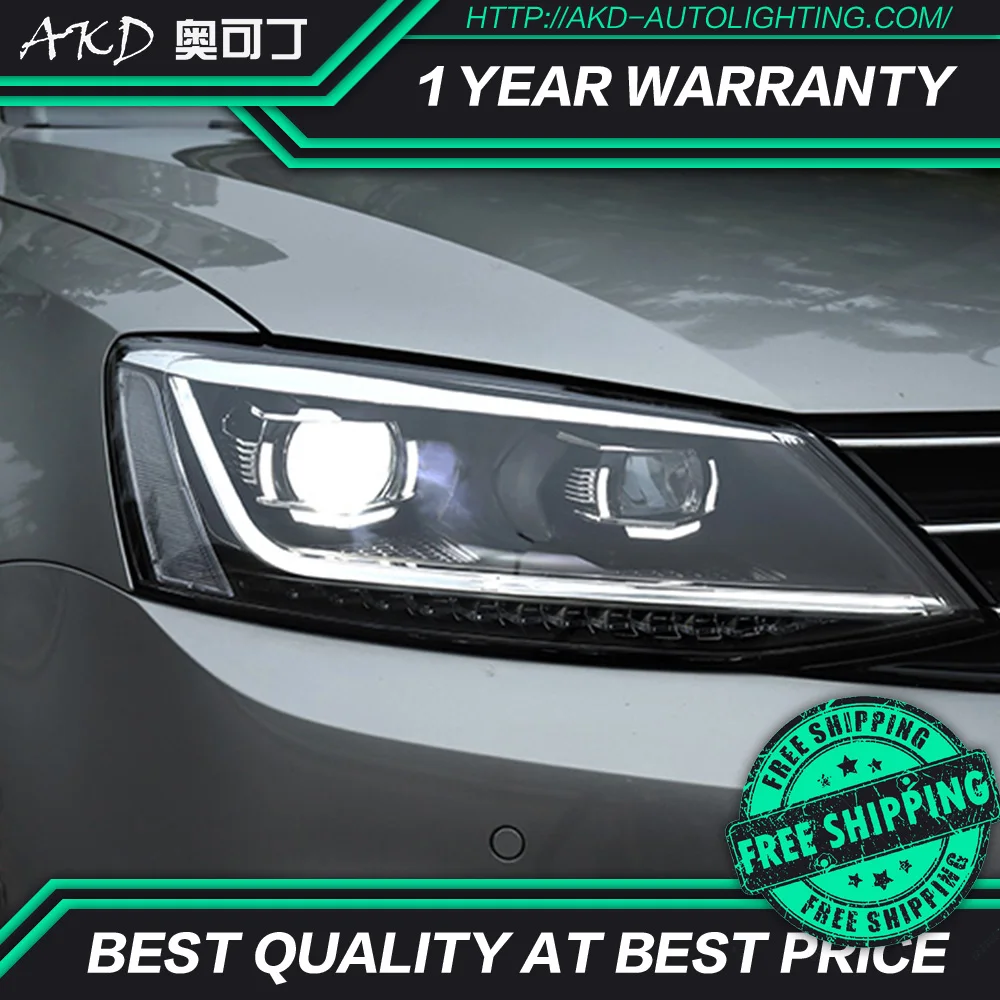 

AKD Car Styling Head Lamp for VW Jetta Mk6 LED Headlight 2011-2018 R8 Design Headlights Drl Hid Bi Xenon Auto Accessories