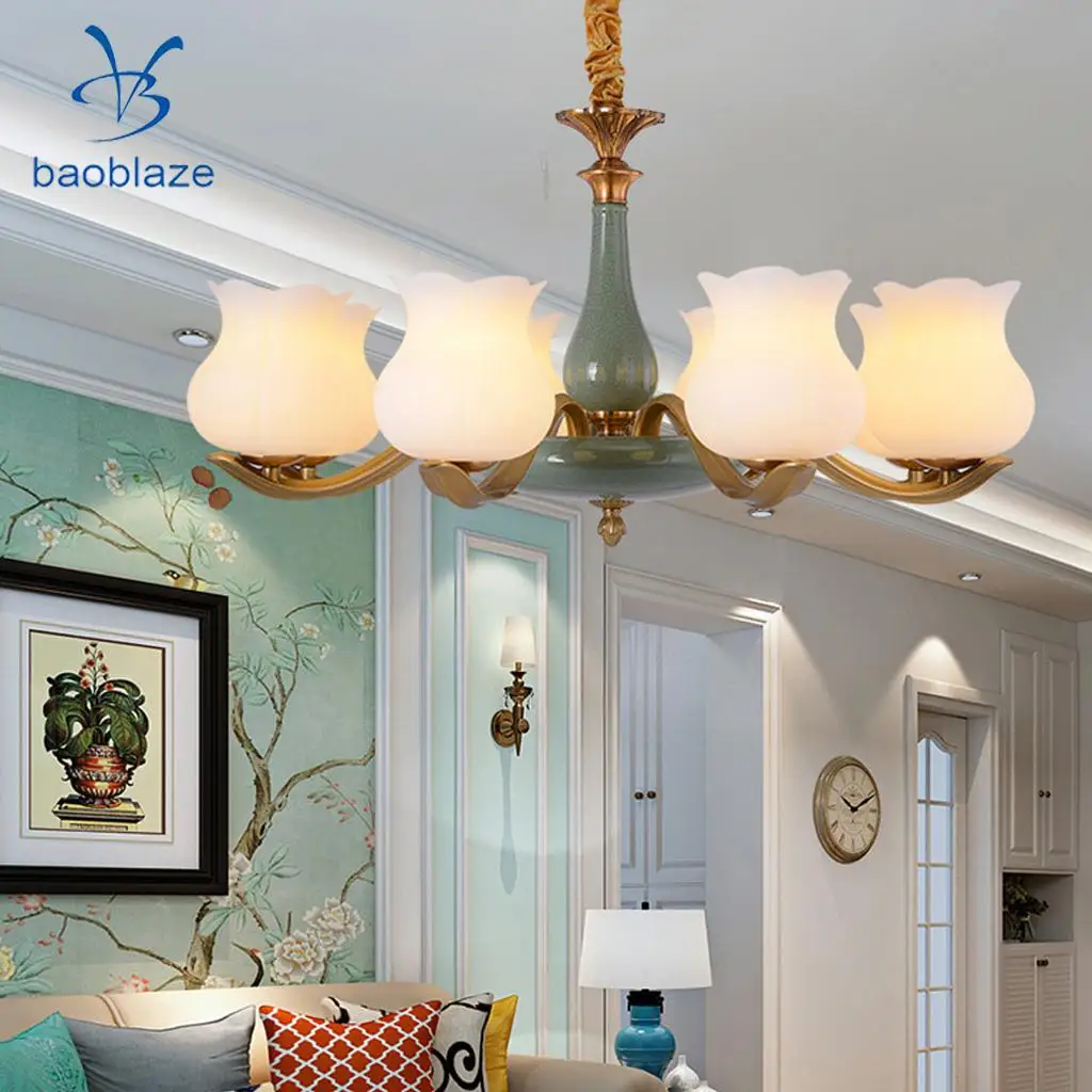 Baoblaze E27 Lamp Holder Glass Table Lamp Shade Modern Standard Small Lamp Shade