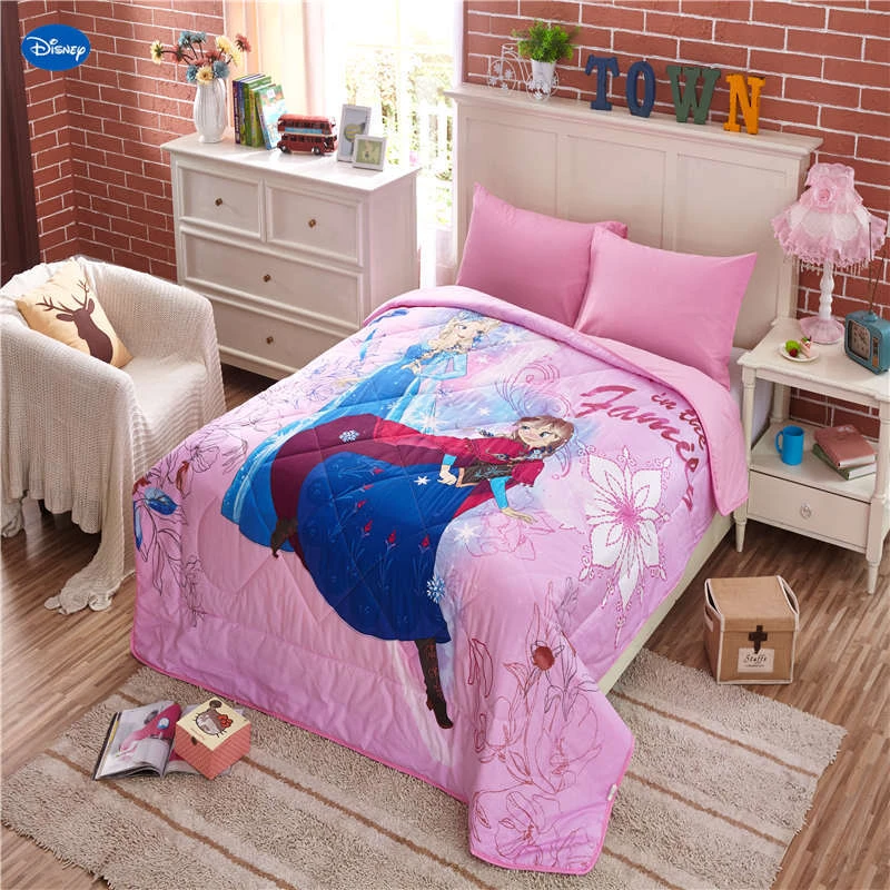 Disney Edredones De Verano De Elsa Y Anna Ropa De Cama Fundas De Algodon Decoracion De Habitacion De Bebe Y Nina 150x0cm 0x230cm Colchas Y Edredones Aliexpress