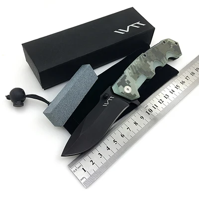 WTT 217 Карманный складной охотничий нож 7Cr17 G10/алюминиевый Тактический Походный нож для выживания походные ножи для активного отдыха многофункциональный спасательный EDC инструмент - Цвет: G10 Camo