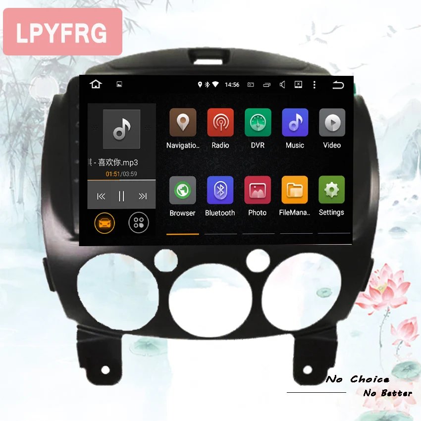 Sale 2Din Android 8.1 Car DVD Player radio For Mazda 2 2007 2008 2009 2010 2011 2012 13 2014 GPS Navigation Multimedia Car PC Player 2