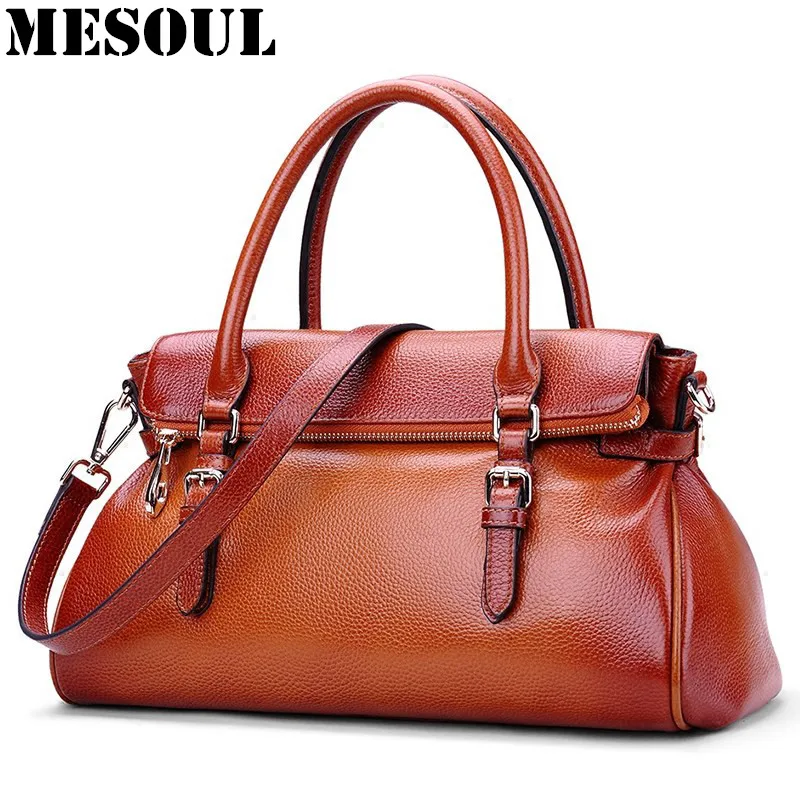 Genuine font b Leather b font Female Bag Women font b Handbag b font and Purse