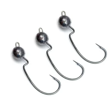 5 шт./лот рукоятки джиг-головки крюк 3.5 г 5 г 7 г Рыбалка молния привести джиг-приманки Жесткий приманки мягкие червь Рыбалка снасти Интимные аксессуары Крючки