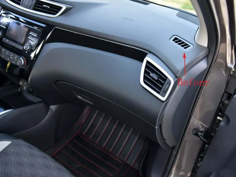 Для Nissan Qashqai J11 2019 2018 2017 2016 2015 2014 Кольцо приборная панель Кондиционер Vent
