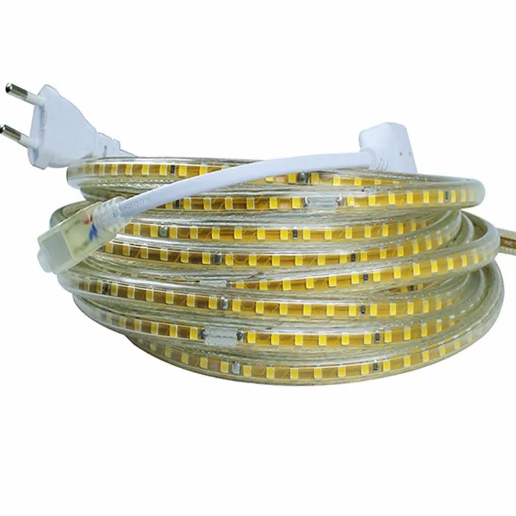 220 В 2835 SMD Светодиодная лента SMD2835 110 В 220 В Светодиодная лента высокой яркости 2835 10 М лента Водонепроницаемая 120 Светодиодная лента светильник 220 в 120 светодиодный