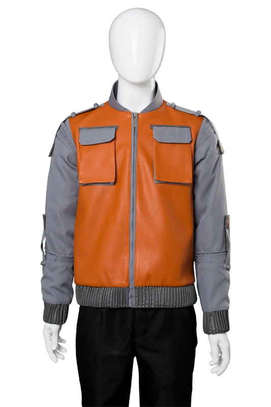 Назад в будущее Marty McFly Jr Куртка Косплей Костюм для взрослых мужчин пальто на