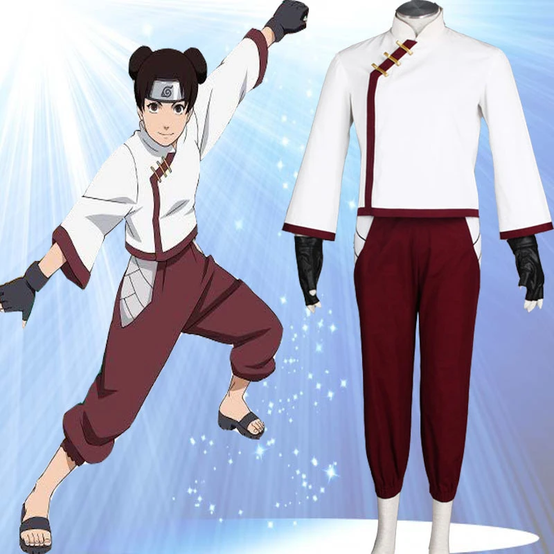 Naruto Cosplay Tenten Cosplay Brown Female Ninja Costume Performing Clothing Costume Bunny Costume Catwomanclothing Stock Aliexpress
