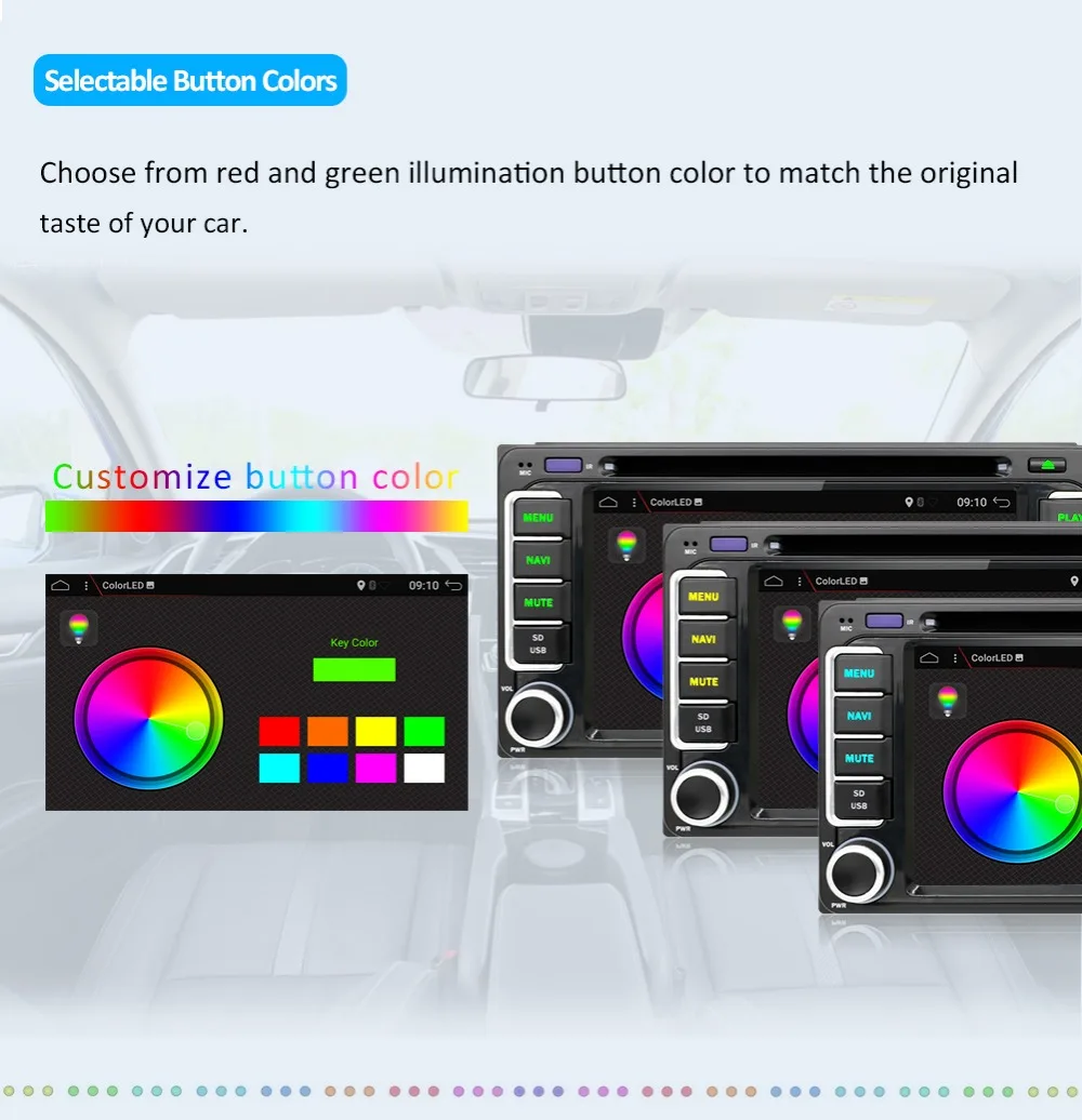 Excellent 2 din Android 9.0 car multimedia player for Toyota Hilux VIOS Old Camry Prado RAV4 Prado 2003-2008 4 core car dvd player wifi BT 9
