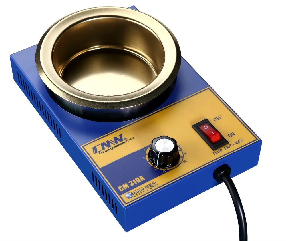 AC220V 300W Quality Solder Melting Pot CM 380A Size 80mm,2.2kg capacity