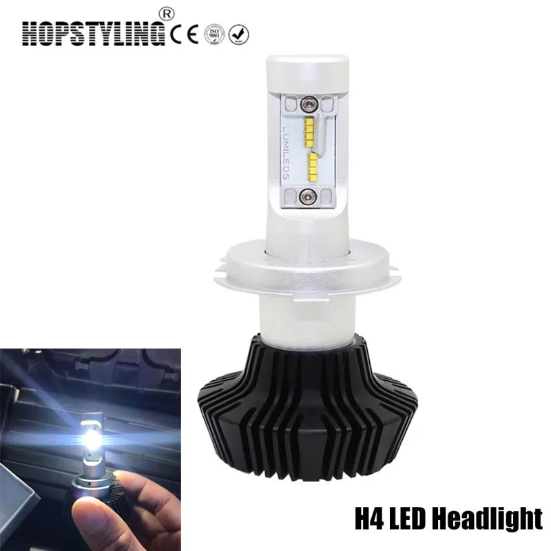 

Hopstyling 2pcs 80W G6 H4 H7 Luxeon ZES LED Headlight 6000K white Auto lamps car styling