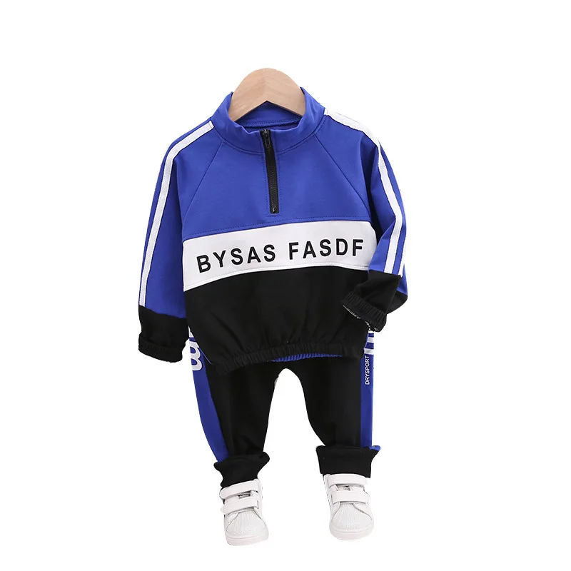 

Autumn Children Kids Clothes Infant Letter Sports T Shirt Pants 2 Pcs/sets Baby Boys Girl Cotton Suit Toddler Leisure Tracksuits