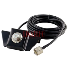 Черная автомобильная антенна крепление крышка багажника крепление для хэтчбек кронштейн SO239 с 5 метровым кабелем RG58 pl159 для мобильного радио