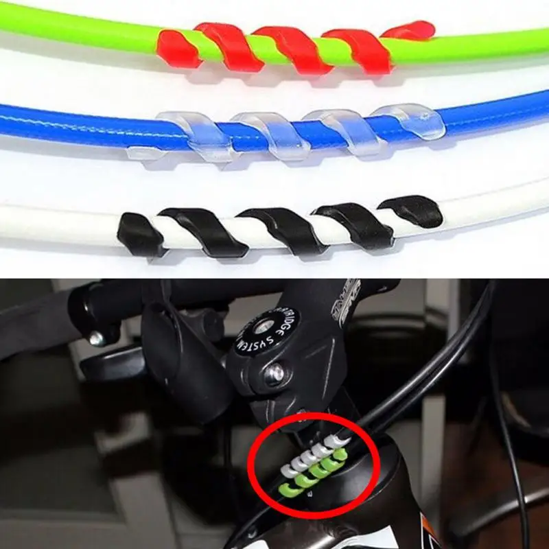 

5Pcs Bicycle Brake Cable Protectors Housing Rubber Protector Anti-friction Bicycle Frame Cycling Wrap Guard Tubes