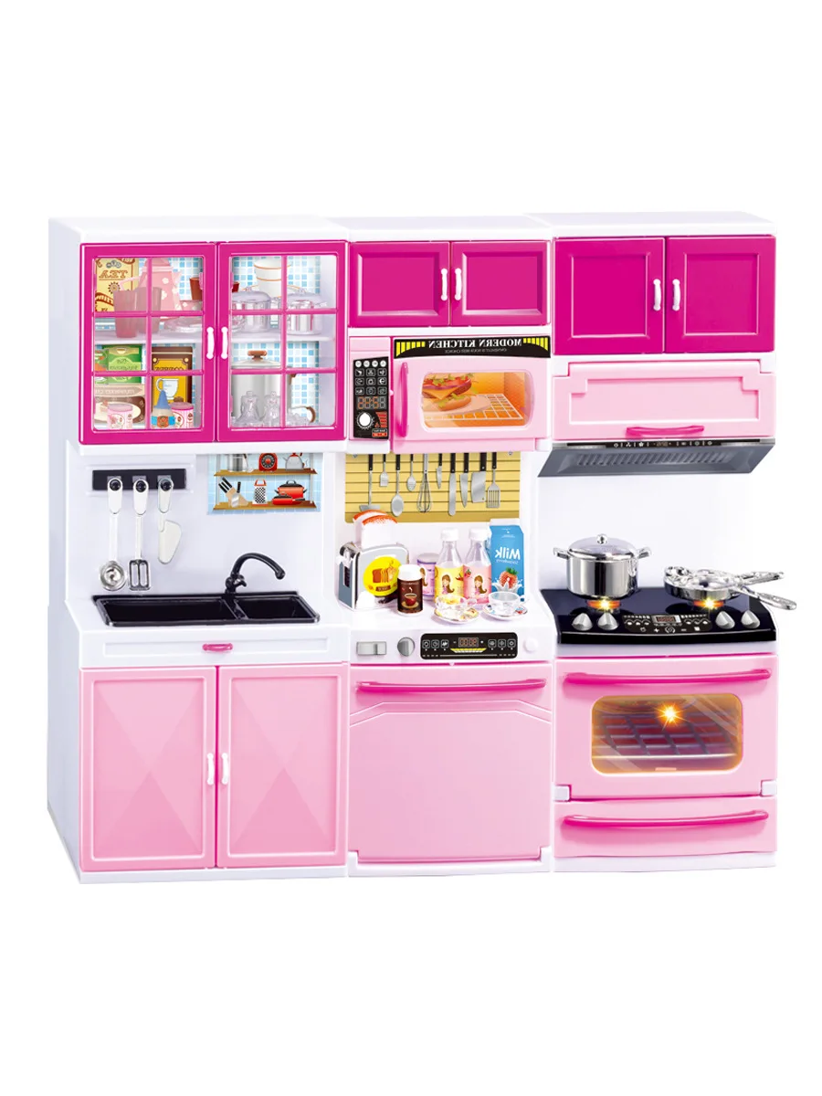 Mini Küche Set Kinder Pretend Spielen Kochen Werkzeuge Set Kunststoff Kochgeschirr Topf Pan Zubehör Küche Spielzeug Baby Puzzle Puppe