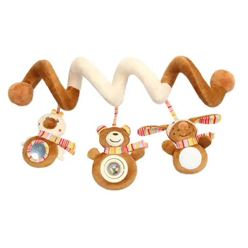 Погремушка для новорожденного игрушки Мягкая коляска игрушки 0-12 месяцев 2018 детская коляска подвесное музыкальное образование погремушки