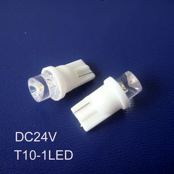 شراءعالية الجودة DC24V T10 Led لوحة مؤشر تحذير ، W5w 194 168 Led الطيار مصباح إشارة لمبات الإضاءة شحن مجاني 500 قطعة/الوحدة
