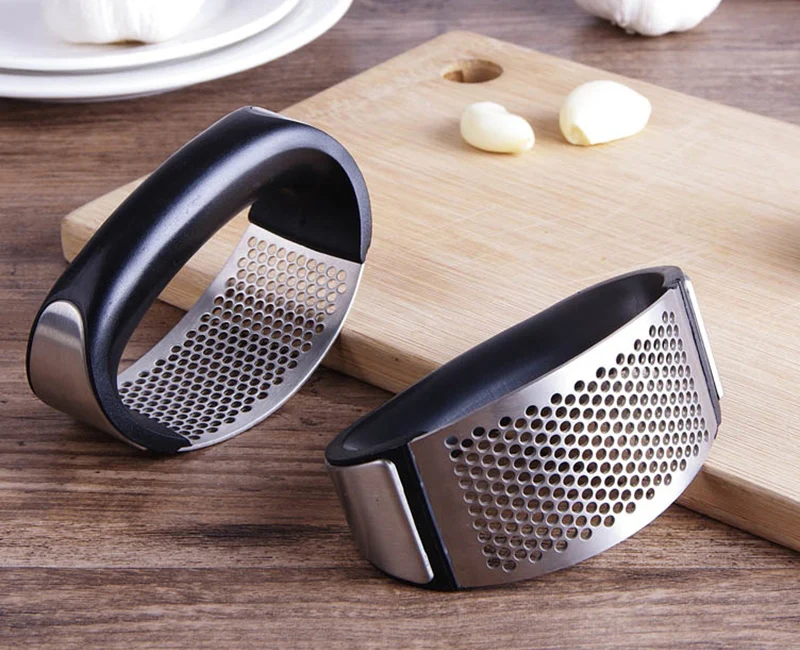 Metal Garlic Press Creative Garlic Chopper Mincer Hand Press Garlic Ginger Onion Crusher Slicer Grater Kitchen Accessories (8)