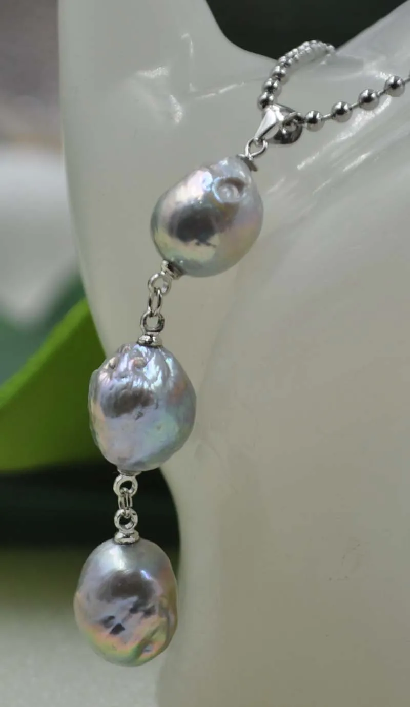 Длинное серое жемчужное ожерелье Kasumi 11 13 мм Item7121803|pearl pendant necklace|pendant necklacepearl |