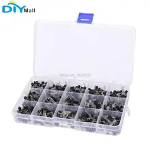 600pcs/set 15 Value TO-92 NPN PNP Transistor Assortment Pack Kit 40-160V 50-600mA