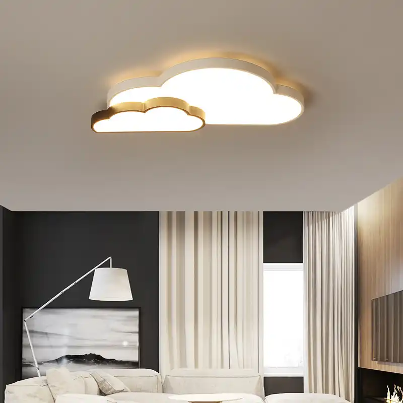 Kids Bedroom Light Modern Black Cloud Moon Star Heart Ceiling Led