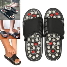 Для мужчин обувь Для женщин акупунктурные тапочки шариковый массажер; комнатные тапочки; массажера для ног с подогревом BS88