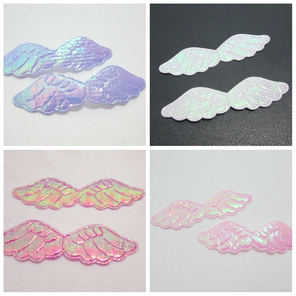 

150pcs 16*60mm AB pretty Angel wings Appliques diy decoration craft A12*3