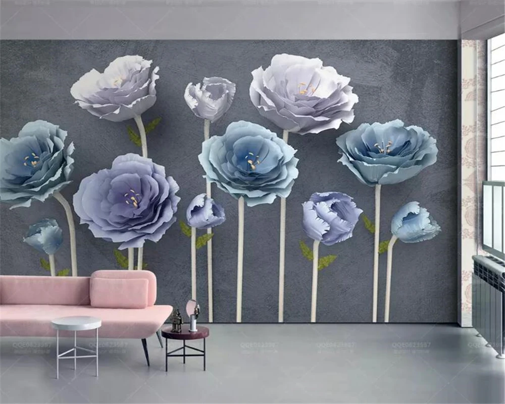

beibehang Custom 3D Wallpaper High quality flowers modern Photo Wallpaper Wall Murals Home decoration Wall Art 3d wallpaper