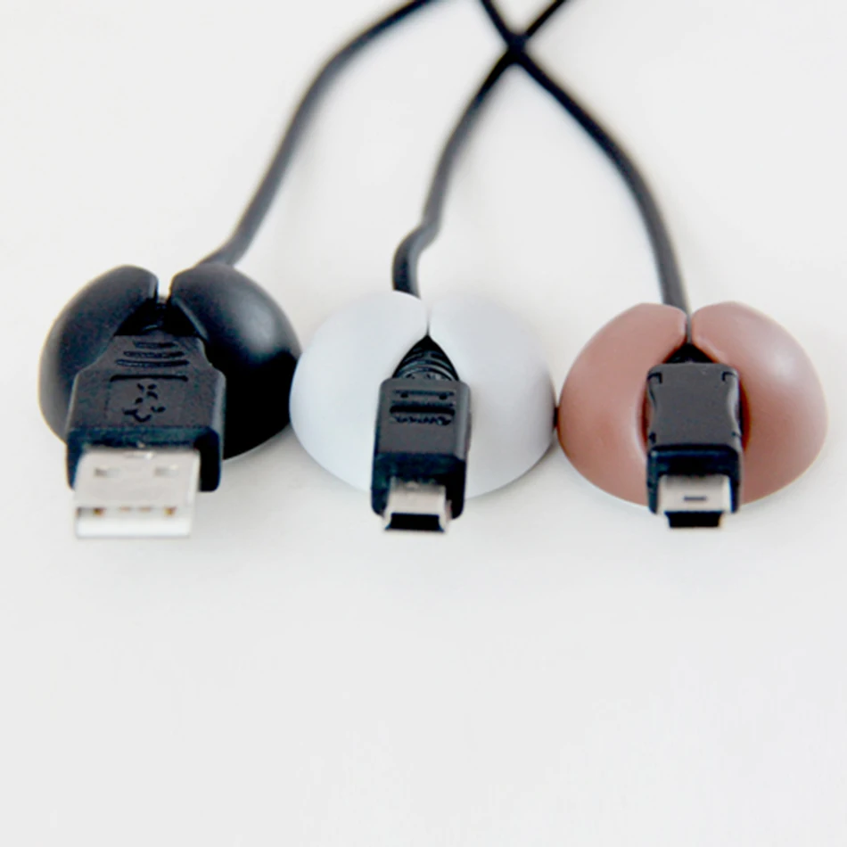 Автомобильный зажим для проводов 6 шт./лот фиксированный USB кабеля держатель
