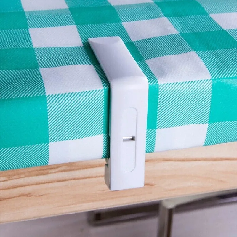 4pcs Tablecloth Tables Cover Clips Fixed Clips Desk Skirt Curtain Cover Buckle Plastic Holder Clamps Wedding Prom Party Supplies Kitchen Gadgets  (8)