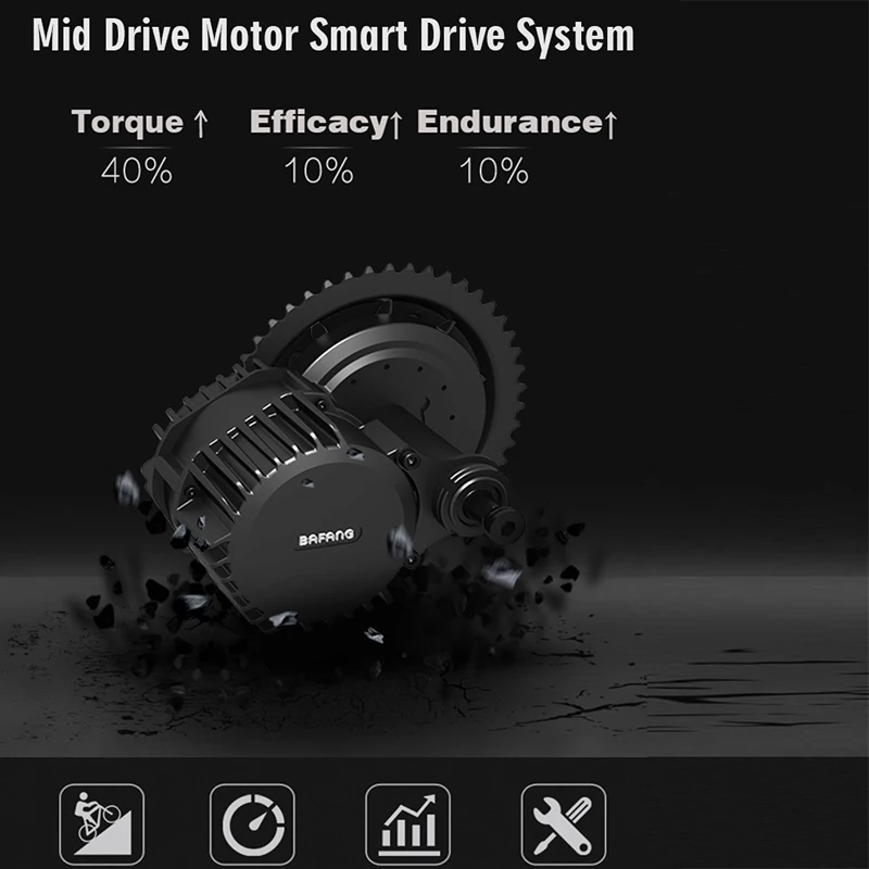 Bafang 8fun 48V 750W BBS02B Mid Мотор привода, фара для электровелосипеда в преобразования Наборы с 48V 13AH литий Батарея C961 C965 ЕС и США в Россию бесплатно налог