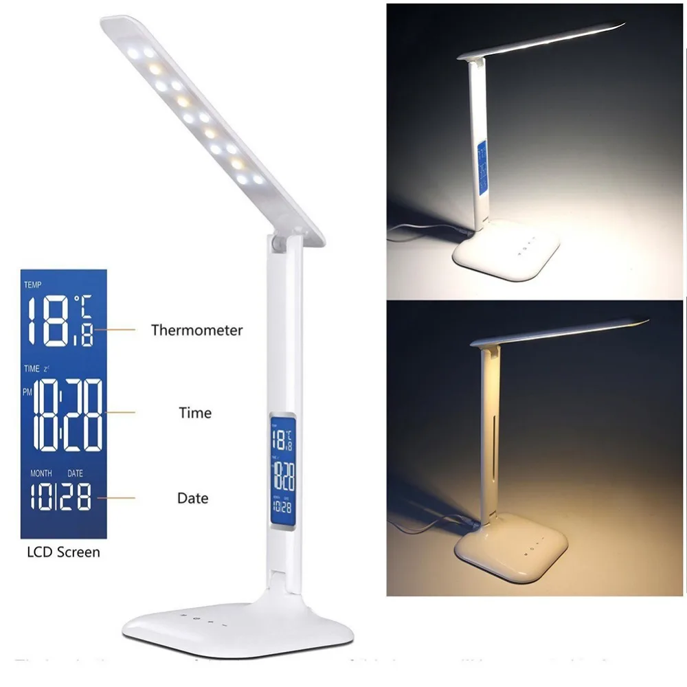 

LumiParty Creative Folding LED Desk Light Eye-caring Dimmable Touch Control Calendar Reading Table Lamp Night Light