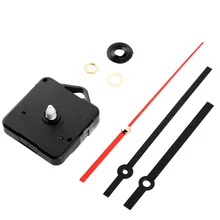 Reloj de cuarzo Clásico negro + manecillas Rojas Kit componentes del reloj de pared accesorios herramientas decorativas para el hogar