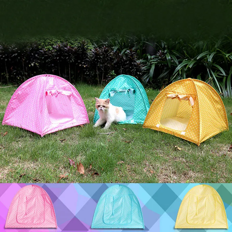 Summer Foldable Waterproof Durable Pet Dog Cat Bed Tent Outdoor Pet