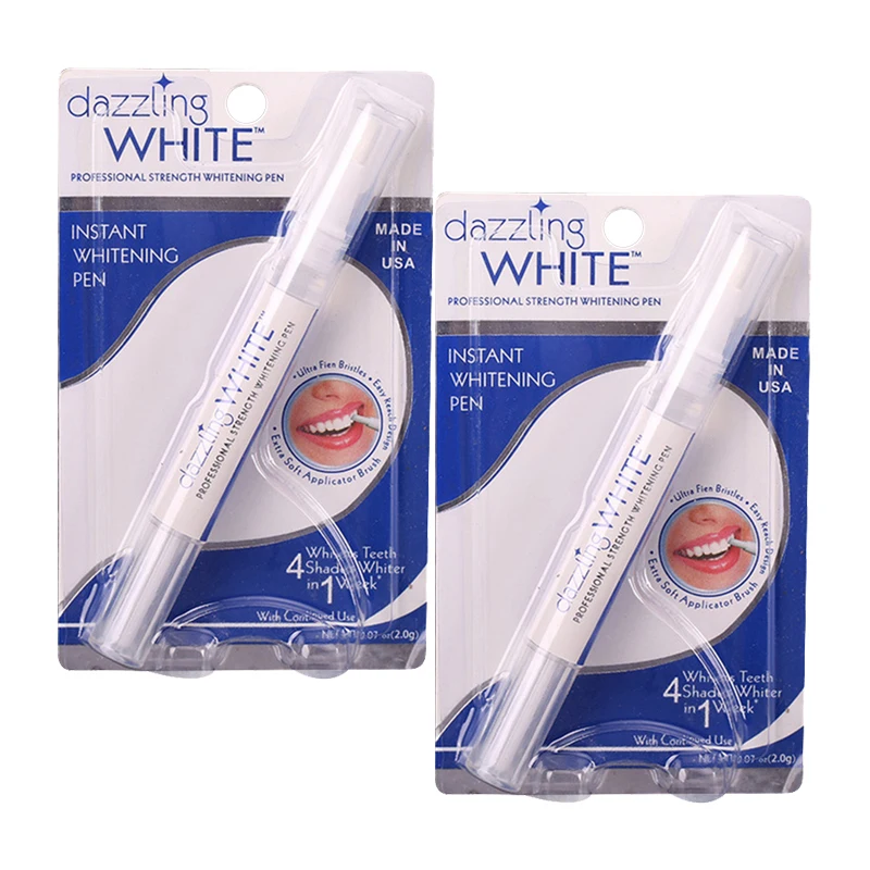 

2 pcs Teeth Whitening Rotary Peroxide Gel Tooth Cleaning Kit Easy to Carry Dazzling White Teeth Whitening Pen