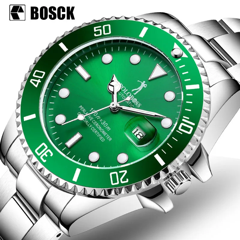 

Men Watch Automatic Mechanical Men's Watches Waterproof Luminous Slidable Dial montre homme automatique 4Colors erkek kol saati