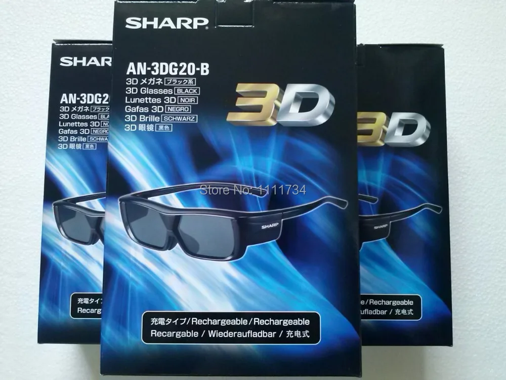 Активные затворы 3D очки AN-3DG20-B для SHARP для активного дома 3D ТВ